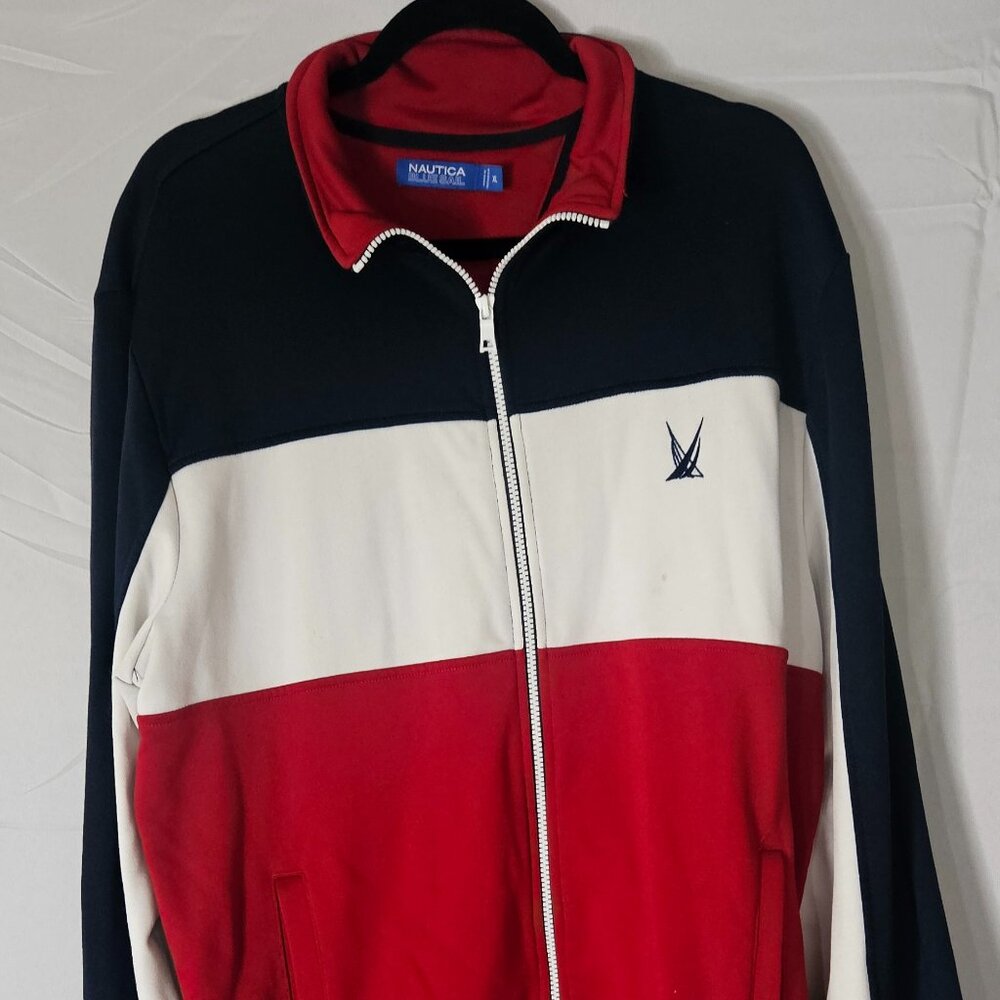 Men's Nautica Blue Sail Zip-Up Sweatshirt - Size XL